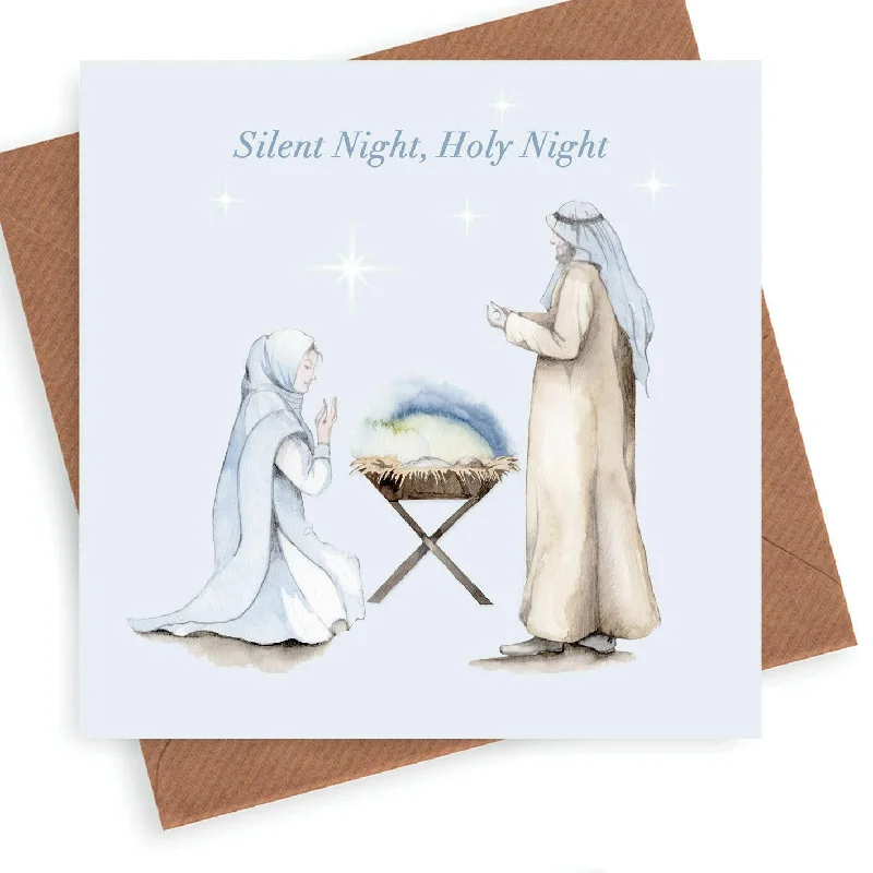 Soft and breathable blanket series for a cool night's sleep-Christmas Nativity Greeting Card