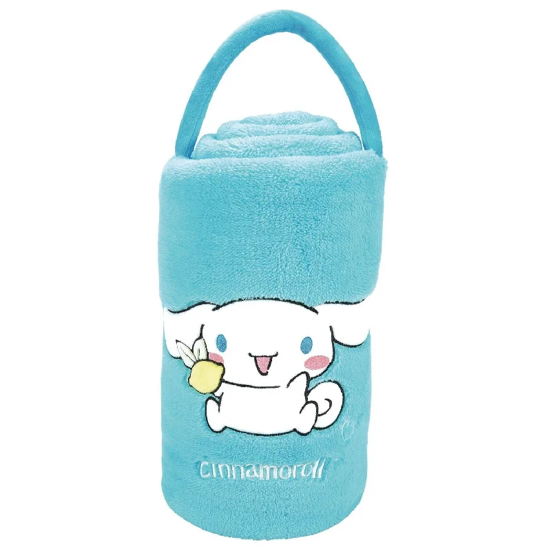 Ultra-thick blanket series for maximum warmth-Cinnamoroll SnowThrow Travel Blanket