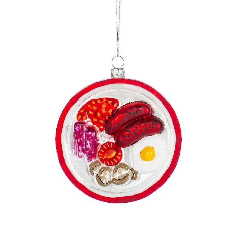 Christmas Decoration for recycled materials-English Breakfast Christmas Tree Decoration