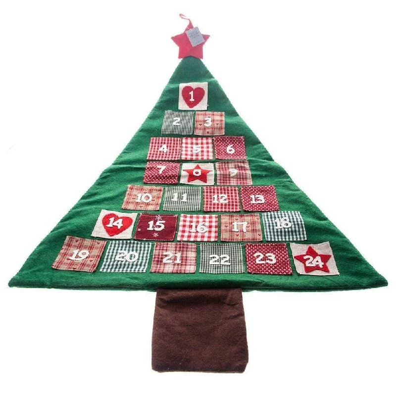 Christmas Decoration for twinkle effects-Fabric Christmas Tree Advent Calendar