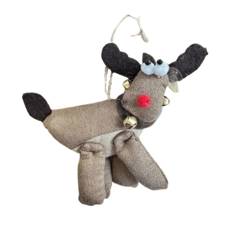 Christmas Decoration for merry vibes-Fabric Reindeer Christmas Tree Decoration