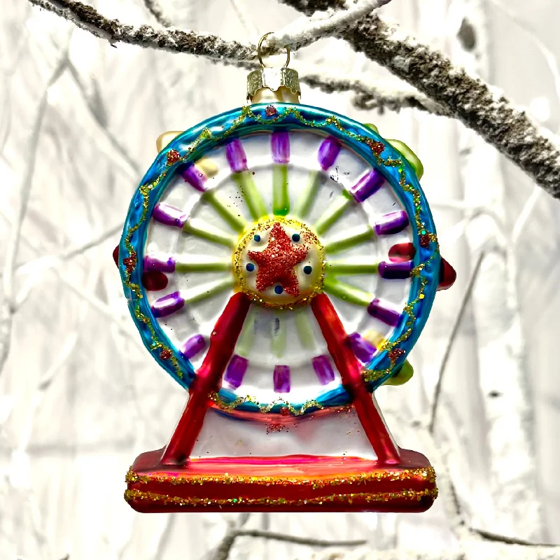 Christmas Decoration for reusable items-Fairground Wheel Tree Bauble