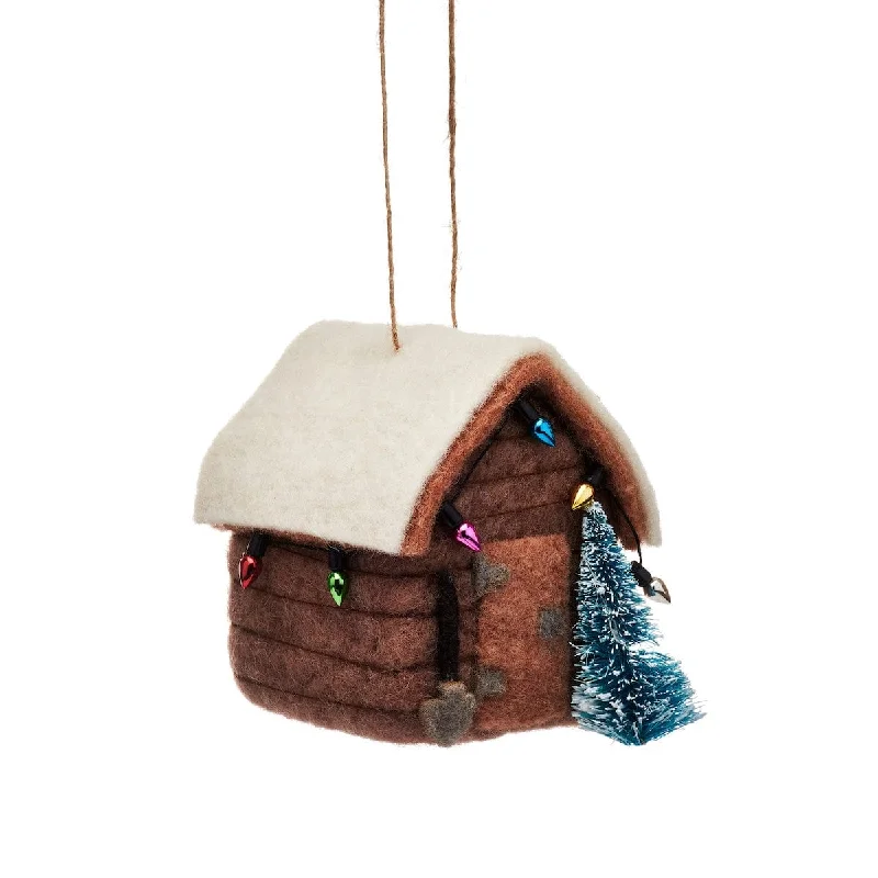 Christmas Decoration for luxury displays-Felt Shed Christmas Tree Decoration