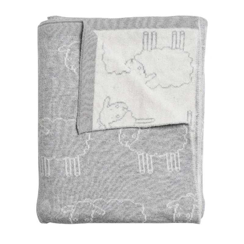 Designer blanket series for high-end luxury-Grey Sheep Blanket