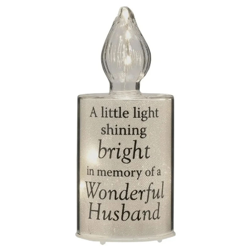 Large Christmas gift candles for an unforgettable gift-Husband Memorial Candle Light