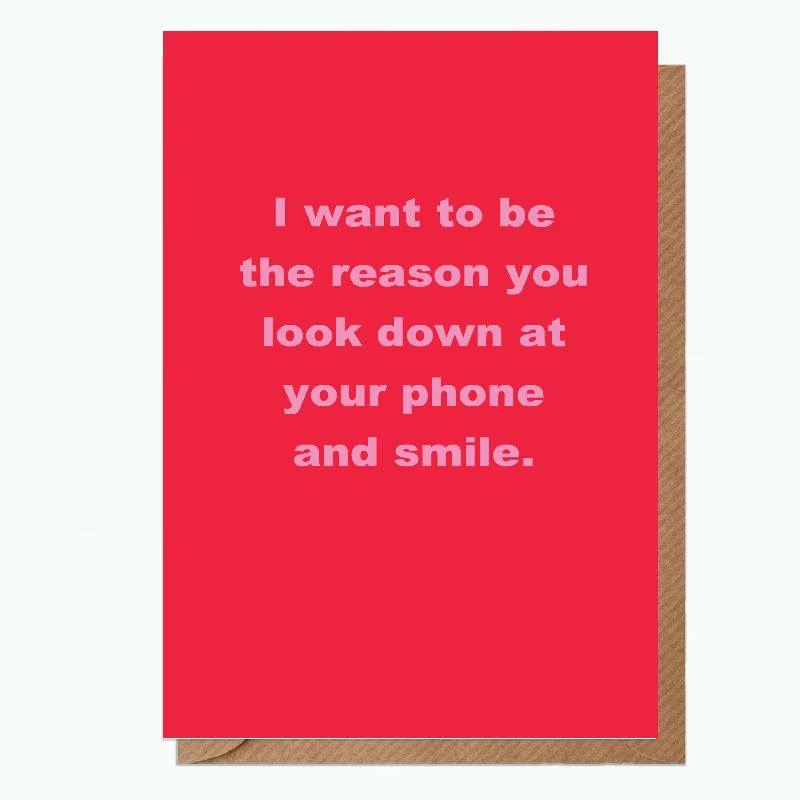 Thick and warm blanket series for ultimate warmth-Humorous Valentines Day Card for Partner - Funny Love Card - I Want To Be The Reason Greeting Card - Love Card