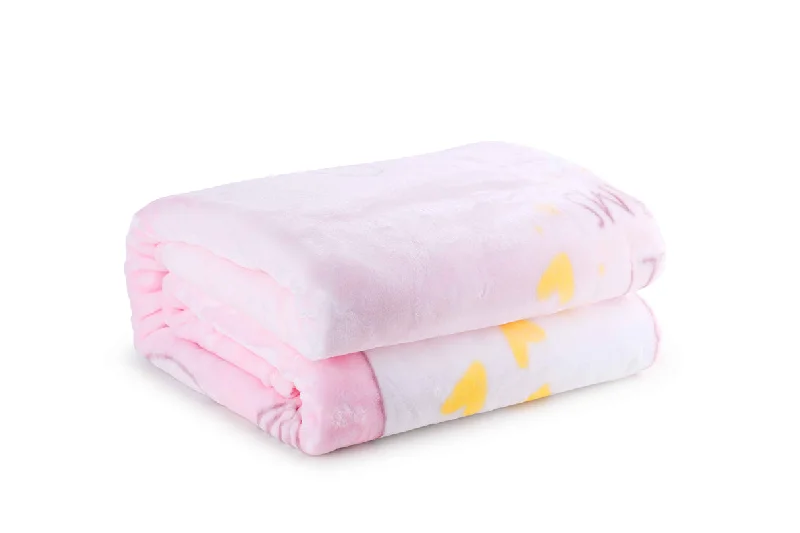 Colorful blanket series for vibrant home decor-Kids Blanket, Super Soft Throw Blanket - Pink