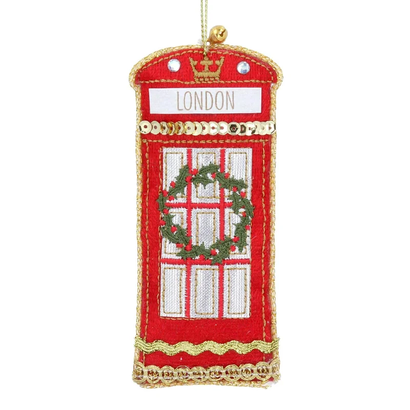 Christmas Decoration for gingerbread style-Luxe Phone Box Christmas Tree Decoration