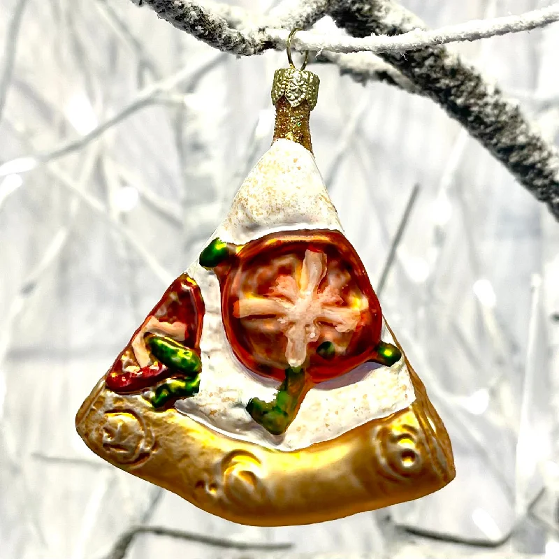 Christmas Decoration for fabric details-Pizza Slice Tree Bauble