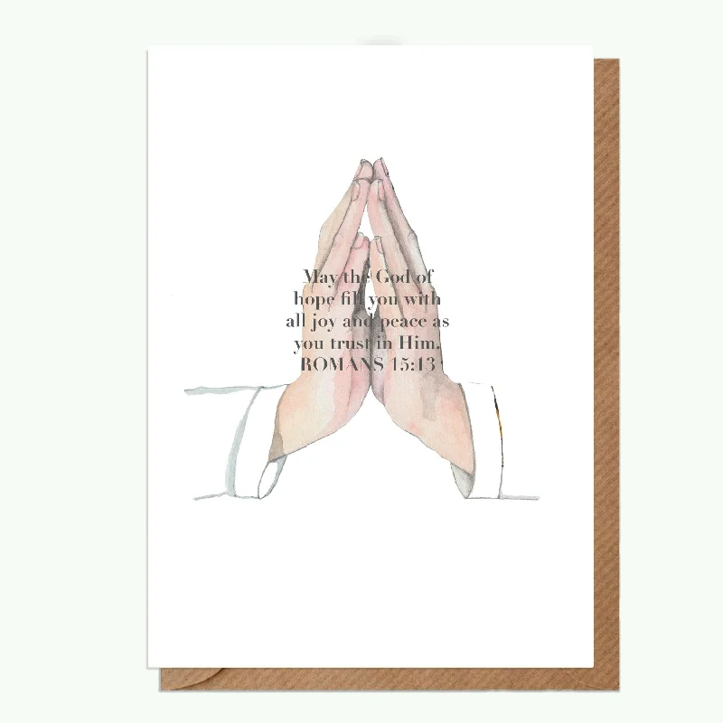 High-quality blanket series for a restful night’s sleep-Religious Greeting Card - Prayer Design  Perfect for Religious Occasions