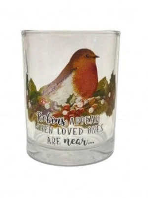 Christmas gift candles for relaxing holiday baths-Robin Appear When Loved Ones Are Near... Candle Holder