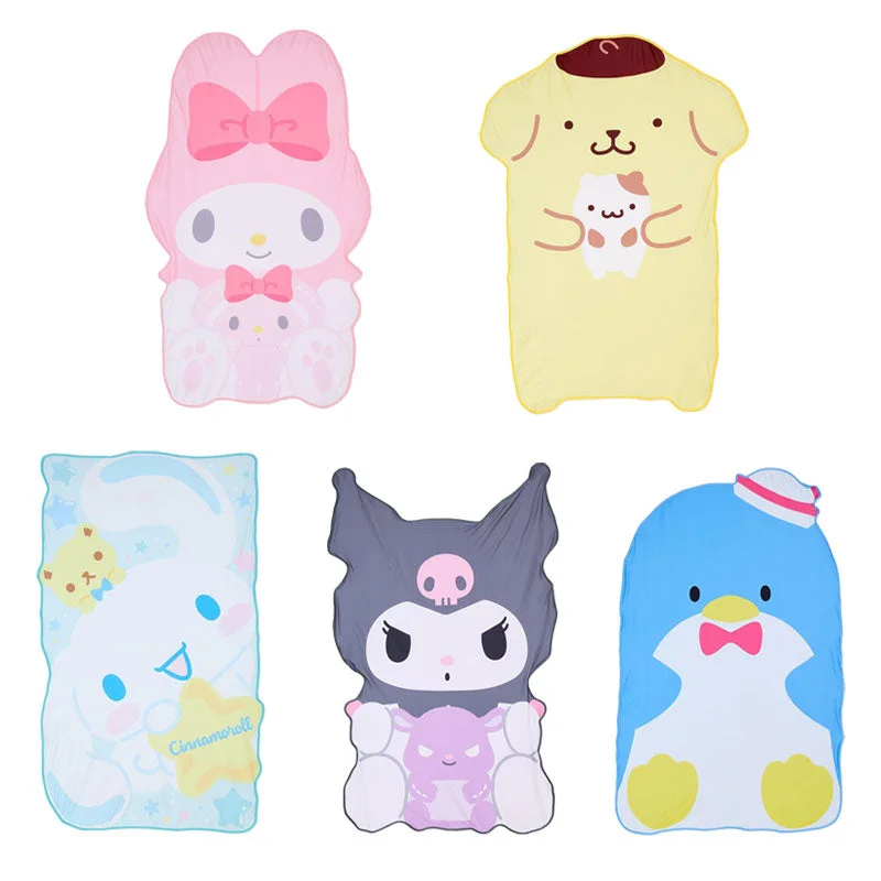 Soft fleece blanket series for ultimate coziness-Sanrio Character Shaped Large Blanket