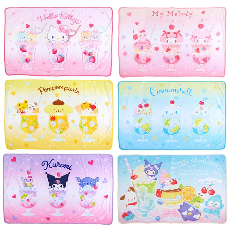 Blanket series with playful designs for children-Sanrio Soda Float Blanket