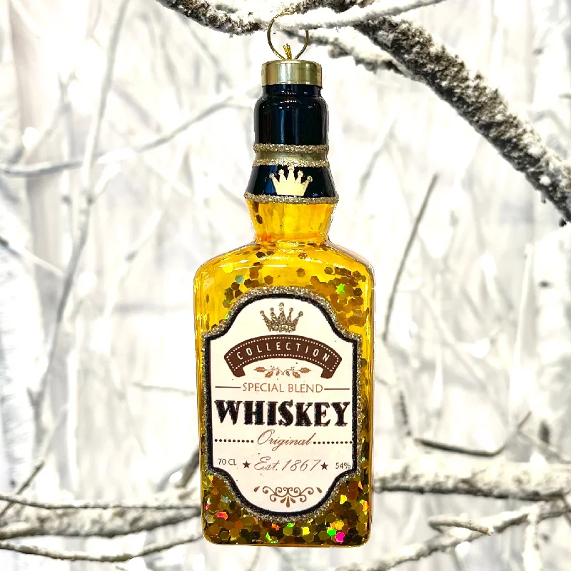 Christmas Decoration for recycled materials-Whiskey Bottle Tree Bauble