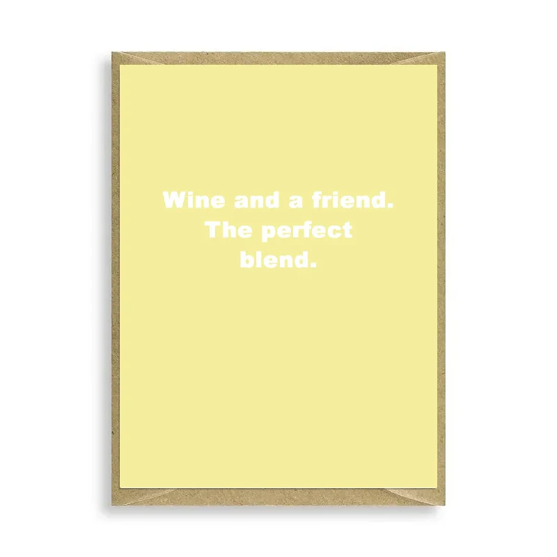 Wool blanket series for winter coziness-Humorous Alcohol Wine Card  Mini Greeting Card for Wine Lovers - Perfect for a Cozy Night In