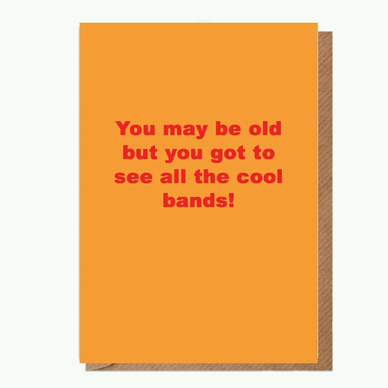 Fleece blanket series for cold nights-You May be Old A6 Greeting Card