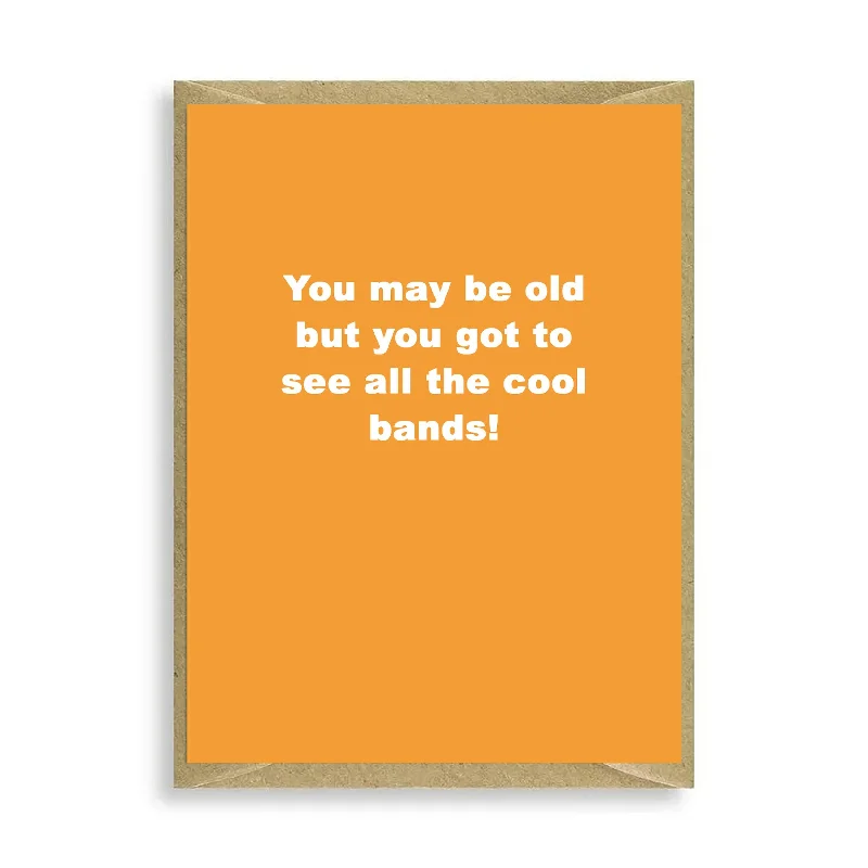 Blanket series with geometric patterns for modern homes-Mini Greeting Card - Funny Humour Design for Old Age - Ideal Gift for Seniors